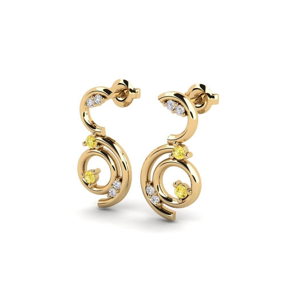 Yellow Sapphire Women's Earring Benovie