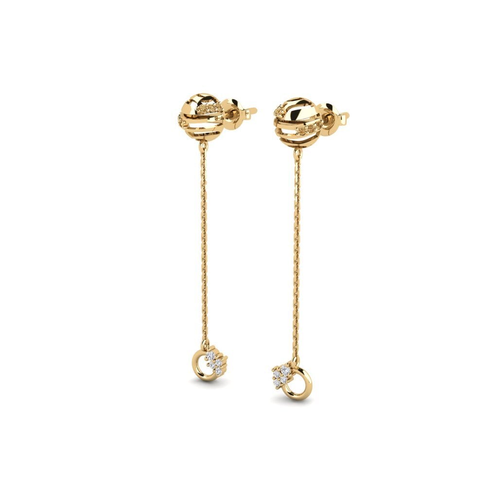 Brown Diamond Women's Earring Bistya
