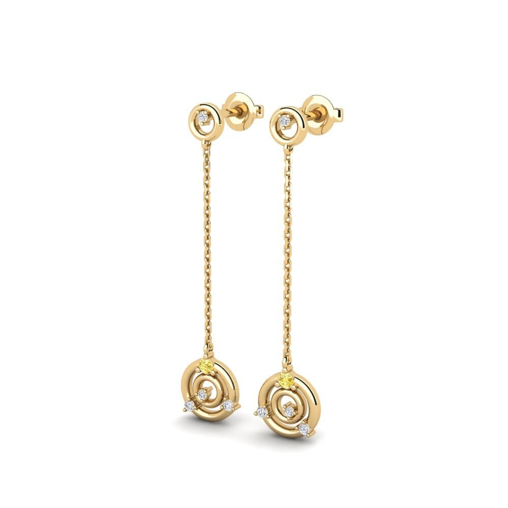 Yellow Sapphire Women's Earring Bougy