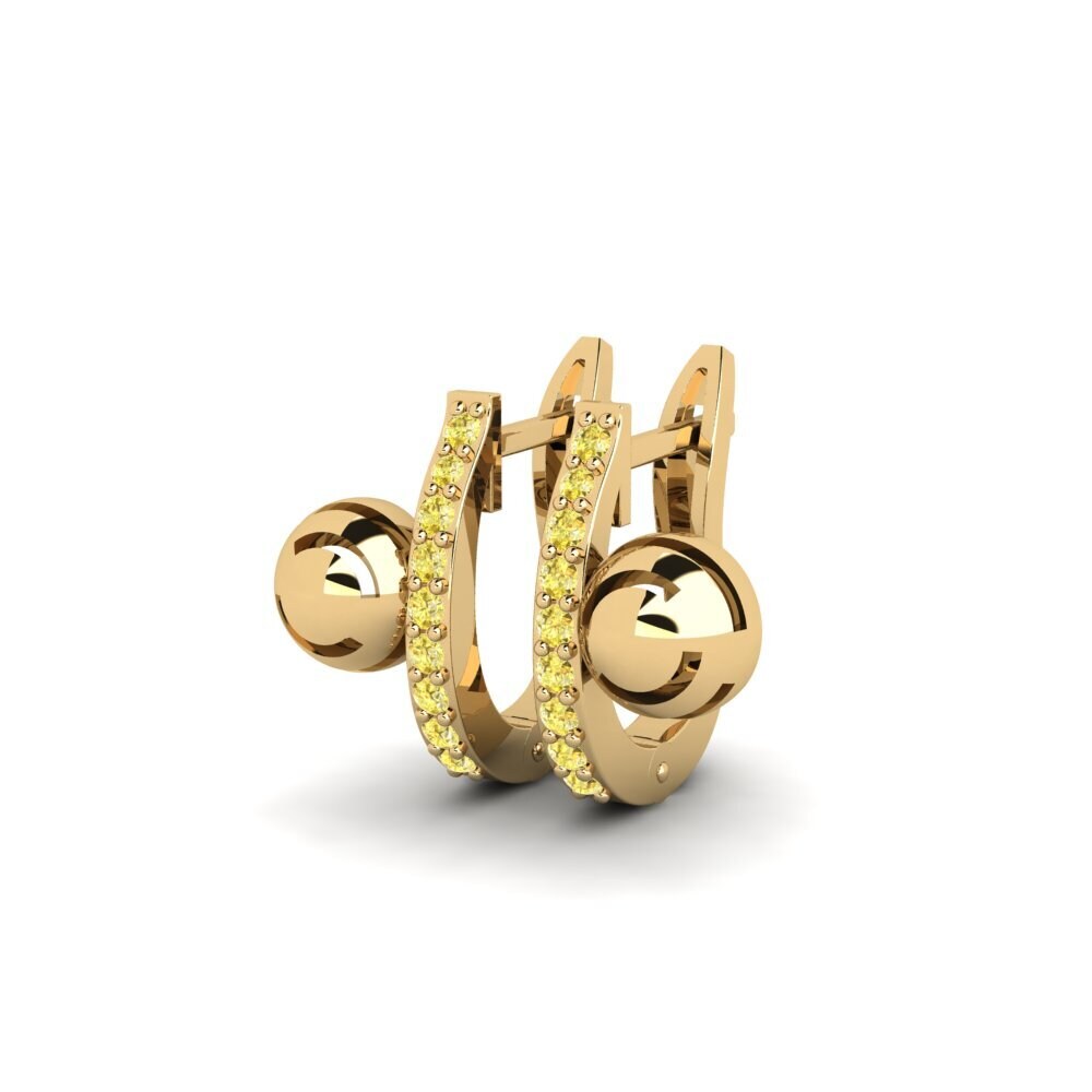 Yellow Sapphire Women's Earring Cavendish
