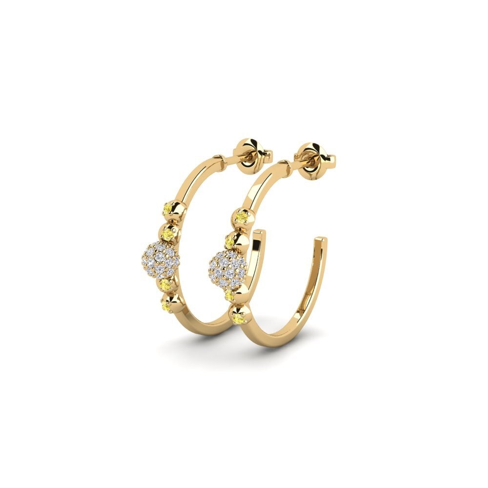 Yellow Sapphire Women's Earring Cedame