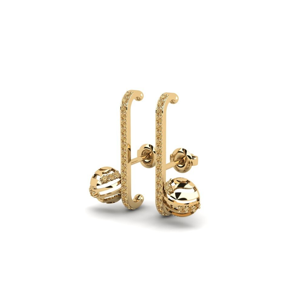 Brown Diamond Women's Earring Chokwadi