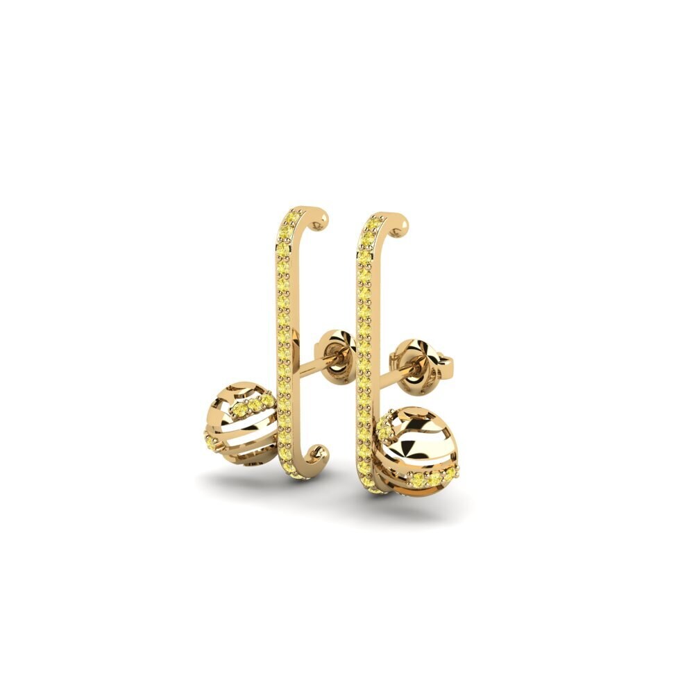 Yellow Sapphire Women's Earring Chokwadi