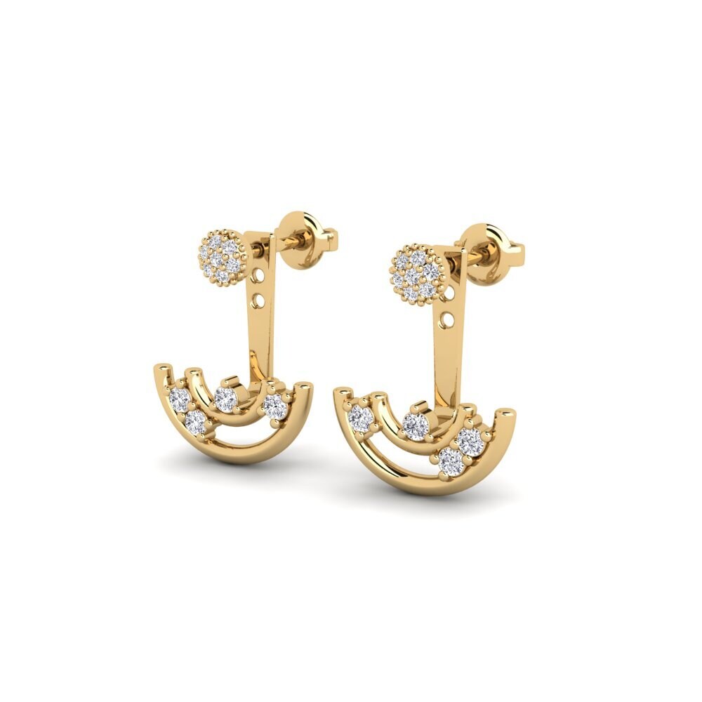 Diamant Boucle d'oreille femme Convolutiones