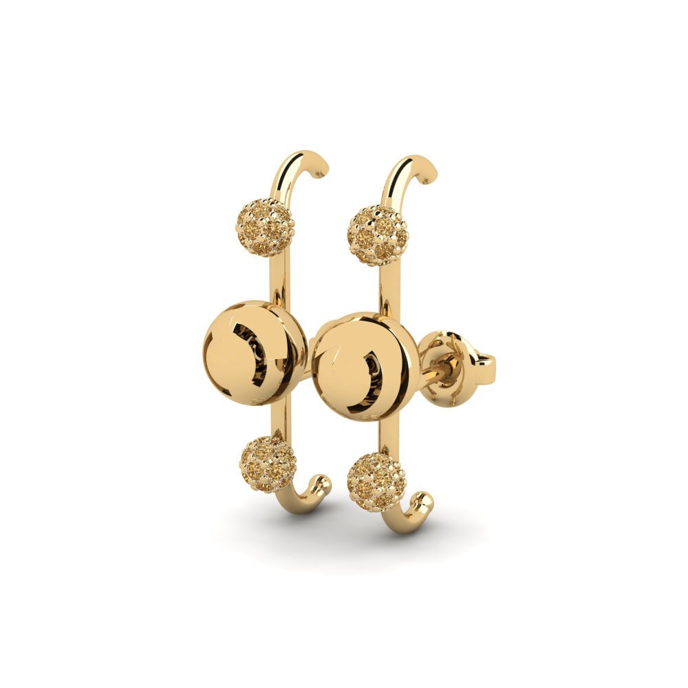 Brown Diamond Women's Earring Courland