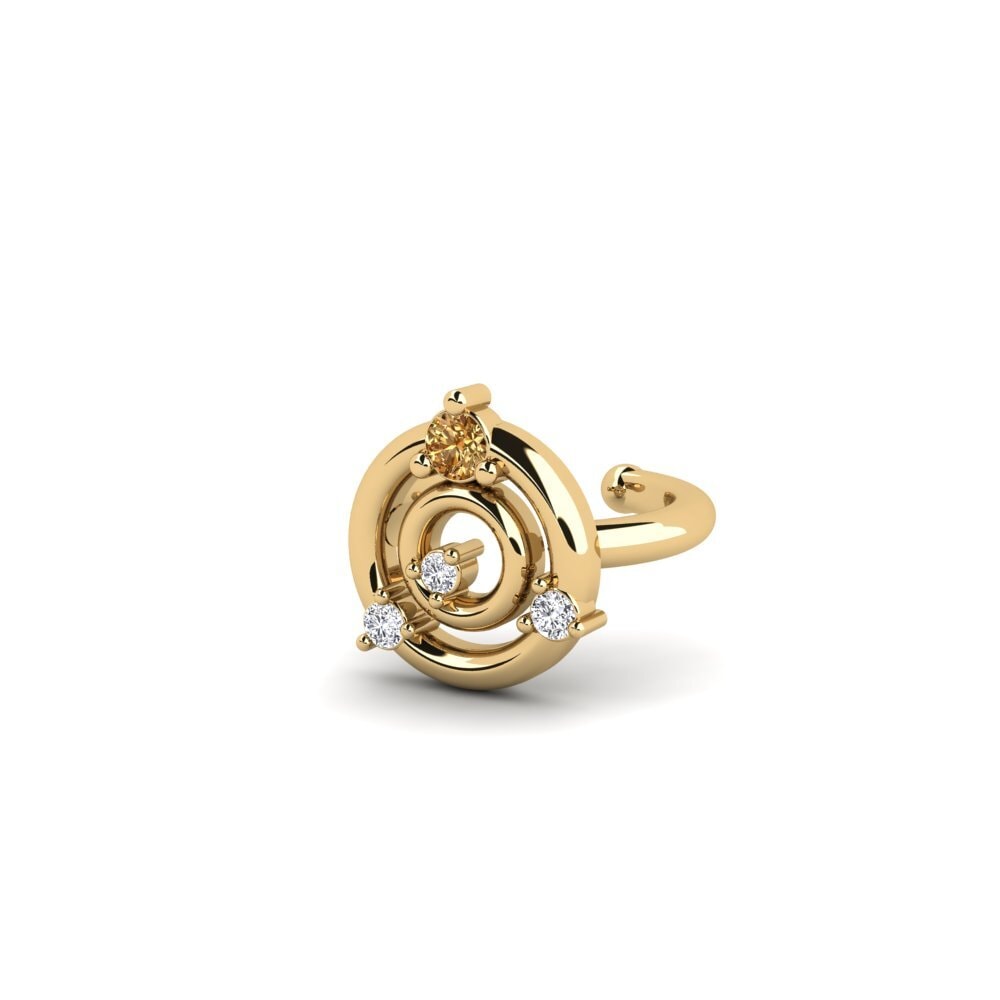 Brown Diamond Women's Earring Covariance