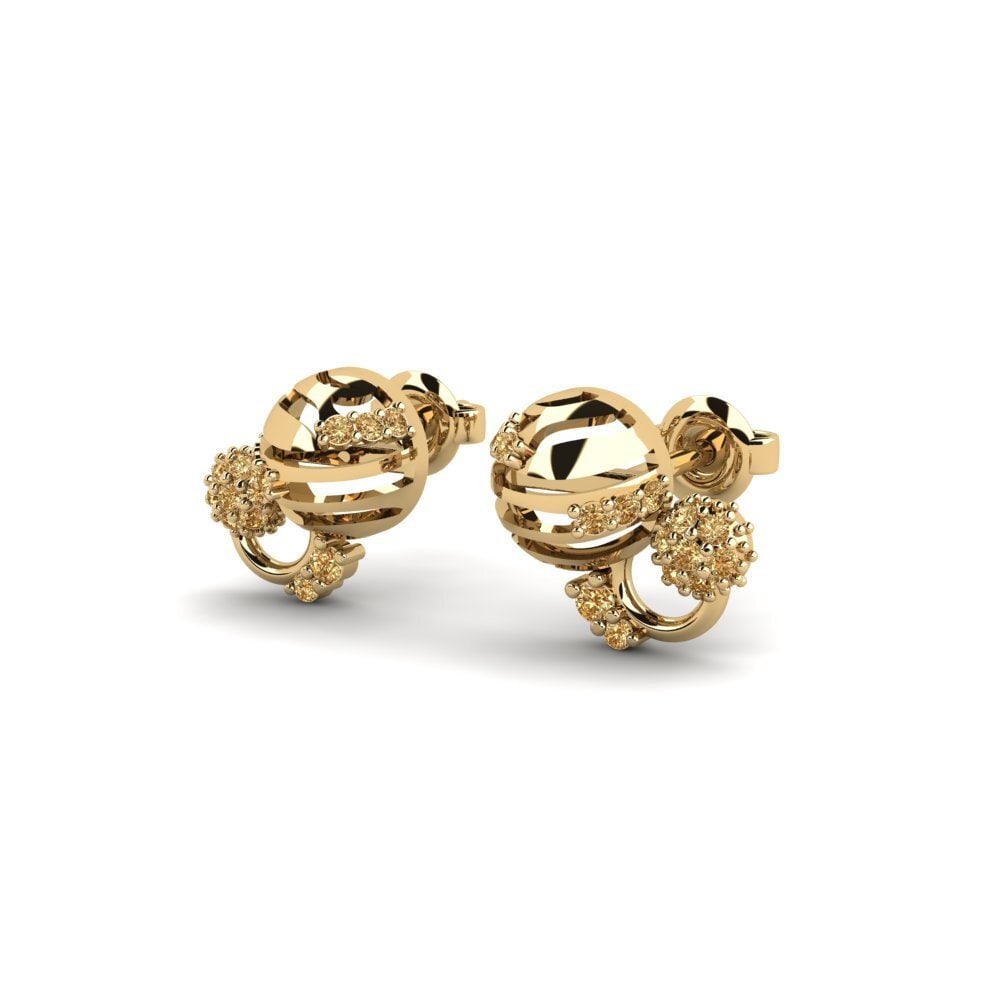 Brown Diamond Women's Earring Estrelas