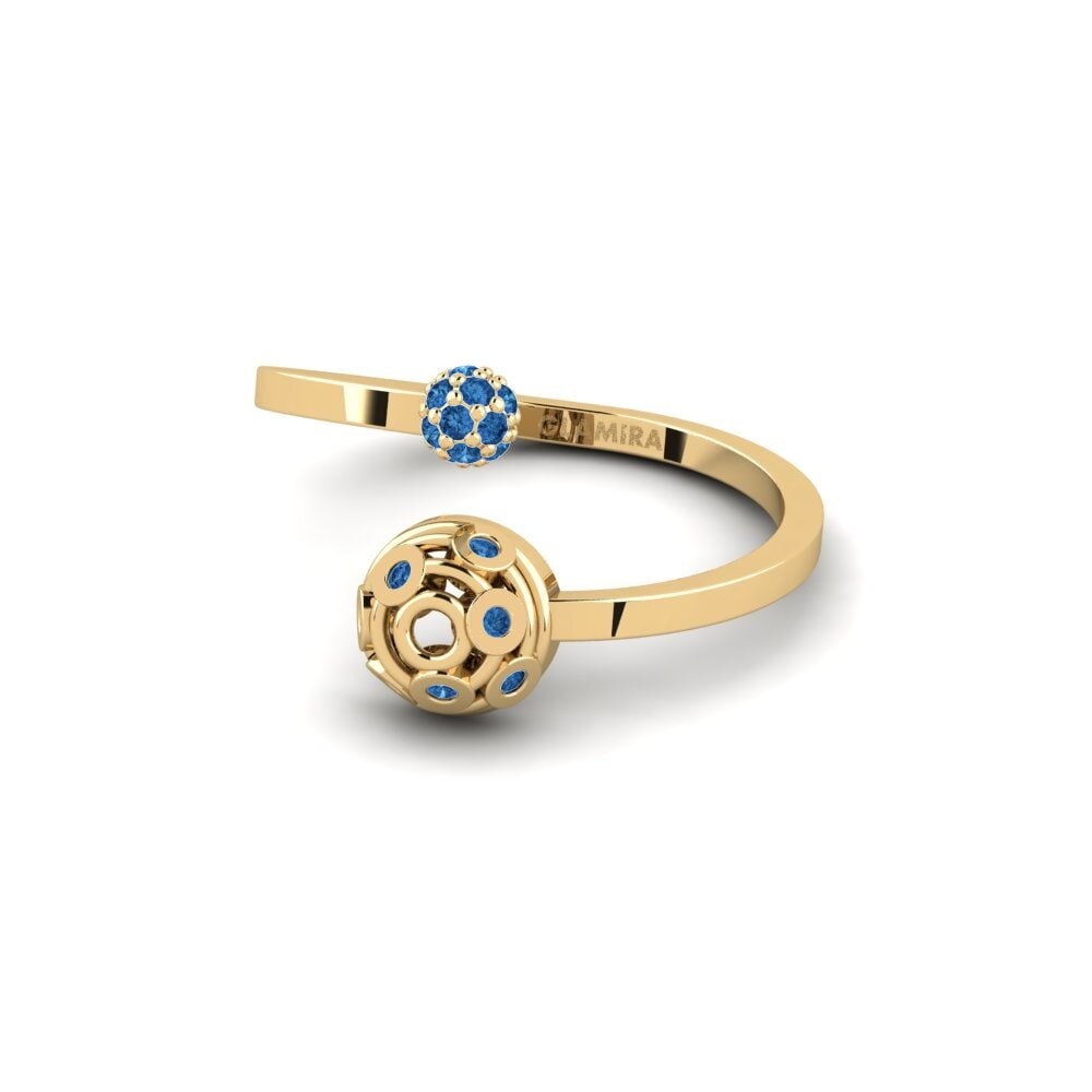 Circonita Azul Oscuro Anillo Furley