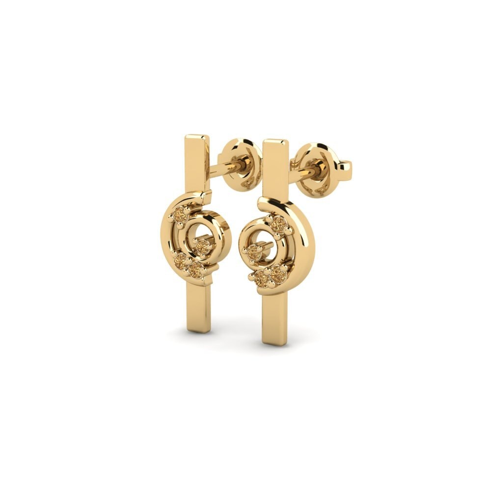Brown Diamond Women's Earring Gallen