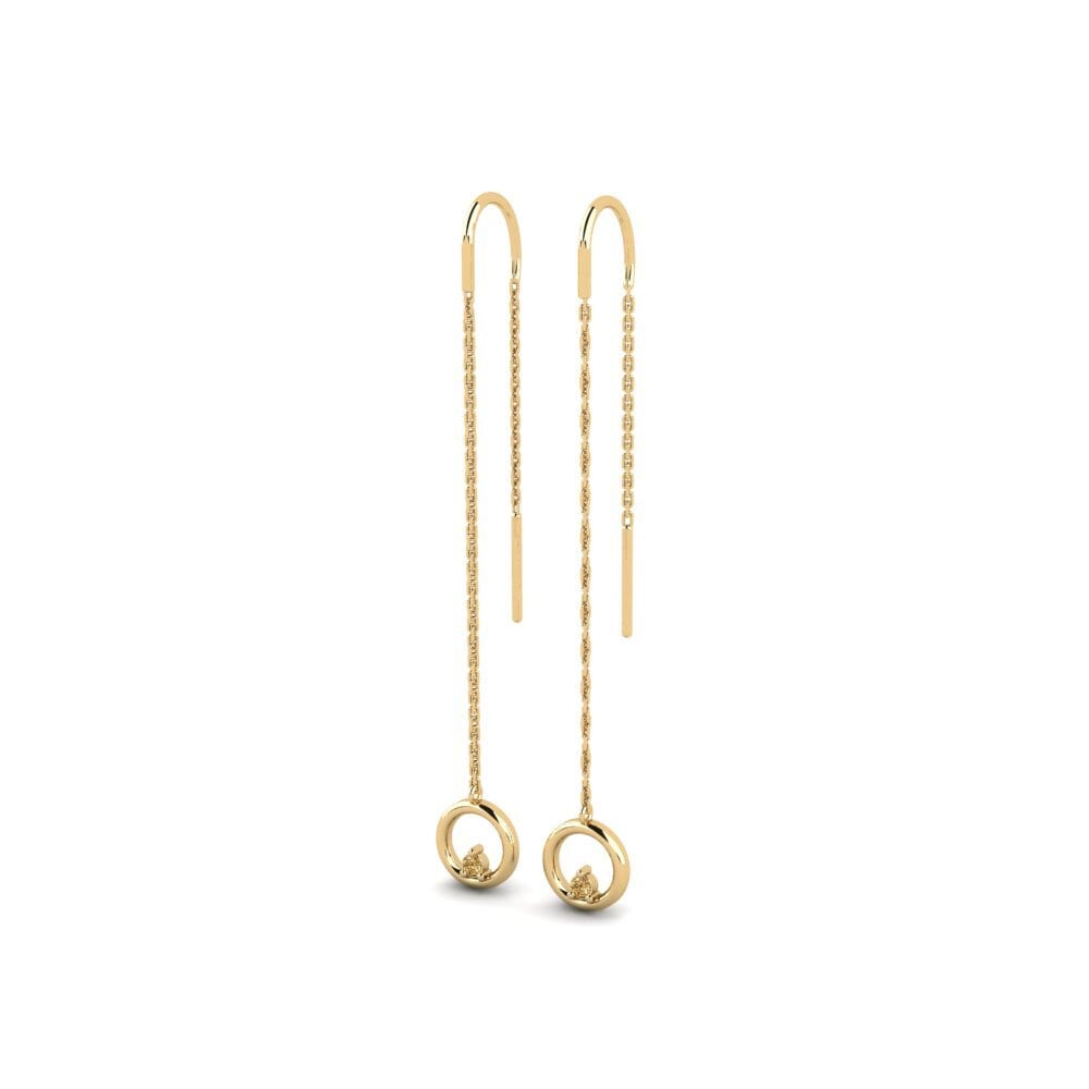 Brown Diamond Women's Earring Gistwad