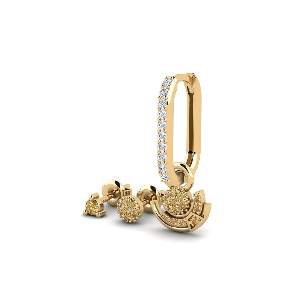 Brown Diamond Women's Earring Gruyeres - SET
