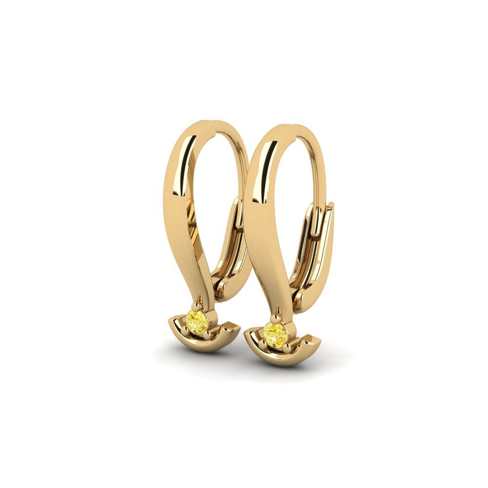 Yellow Sapphire Women's Earring Heitast