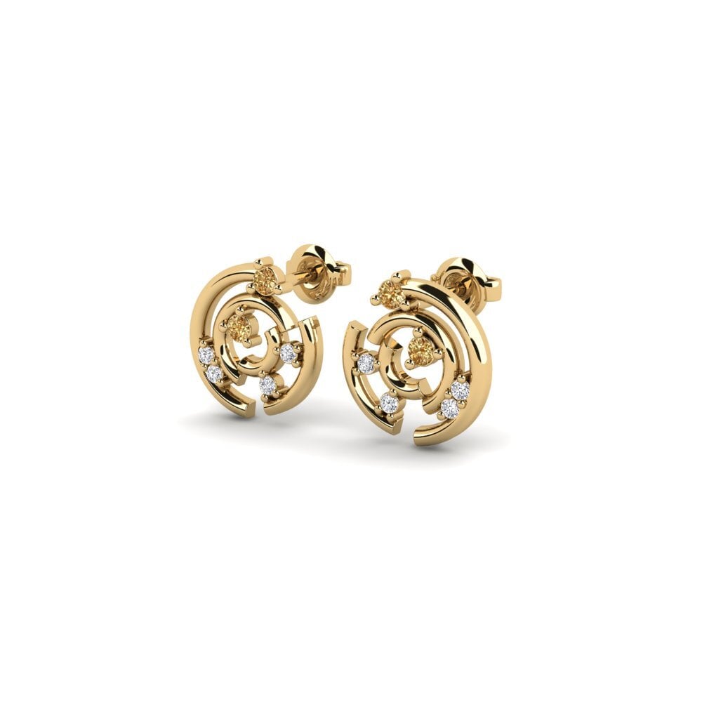 Brown Diamond Women's Earring Herisau