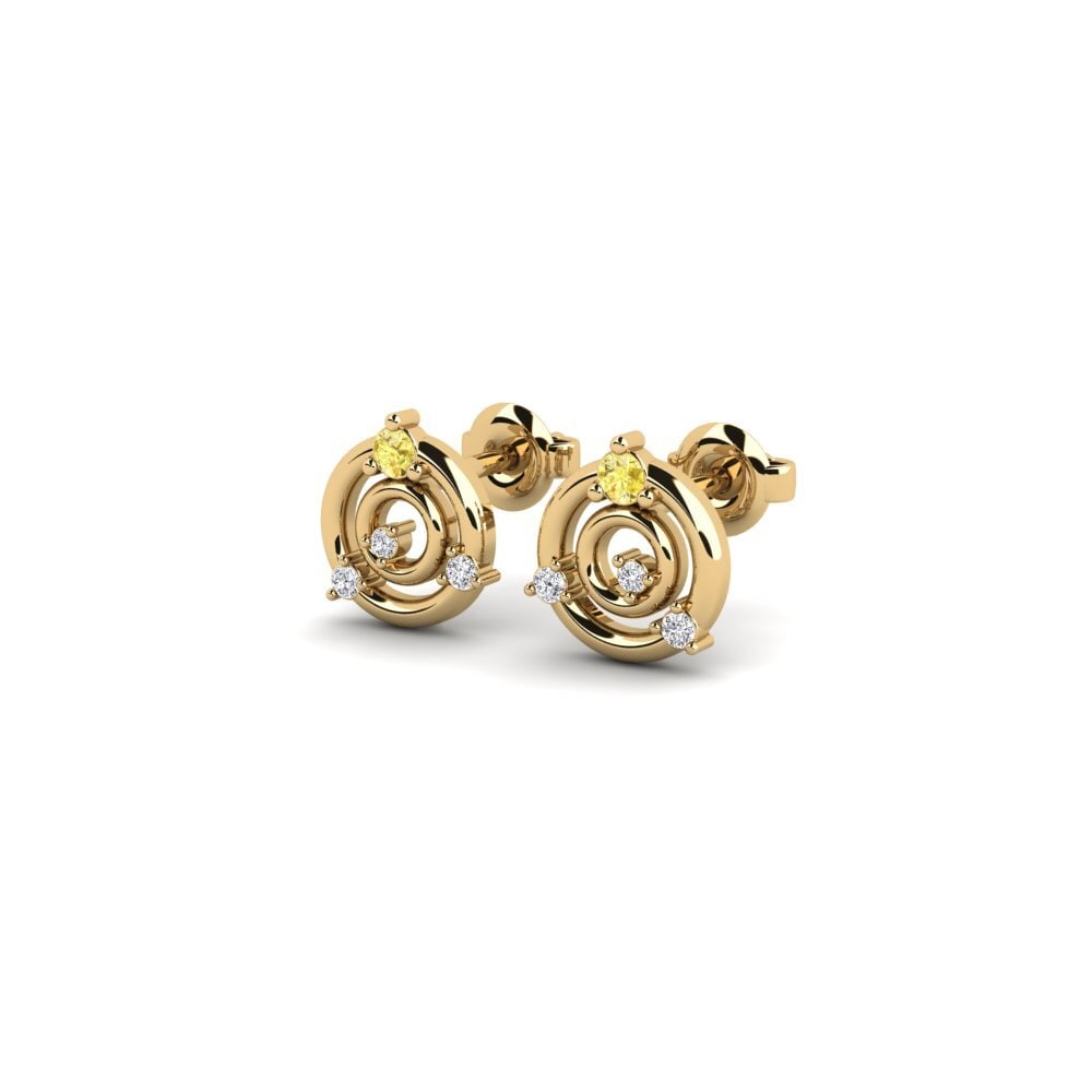 Yellow Sapphire Women's Earring Holograms