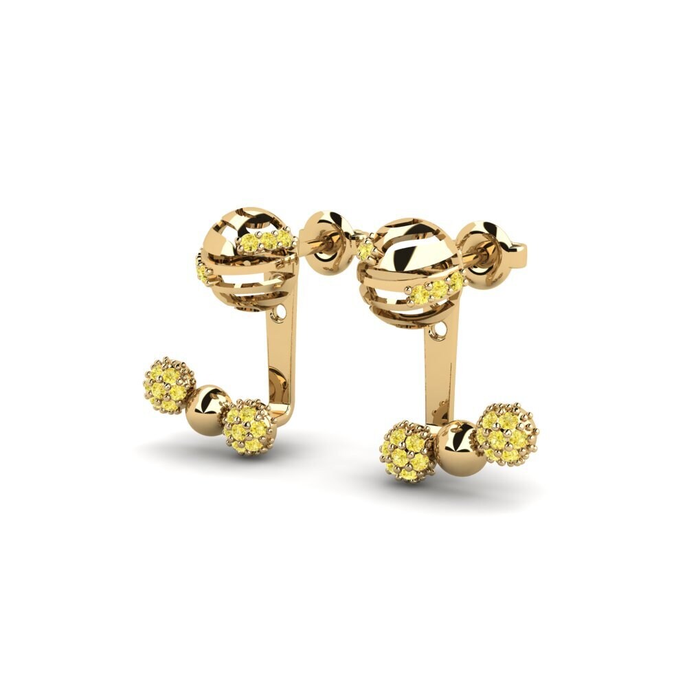 Yellow Sapphire Women's Earring Kgonthe