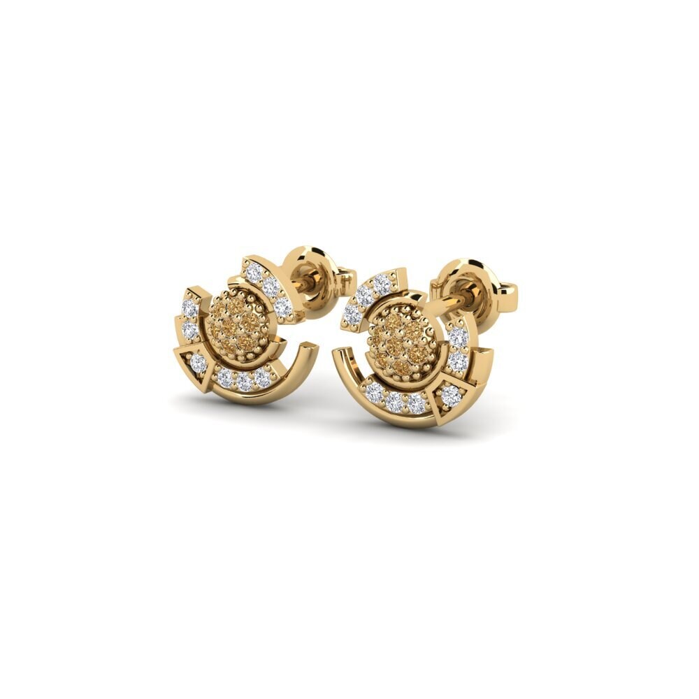 Brown Diamond Women's Earring Metaphors