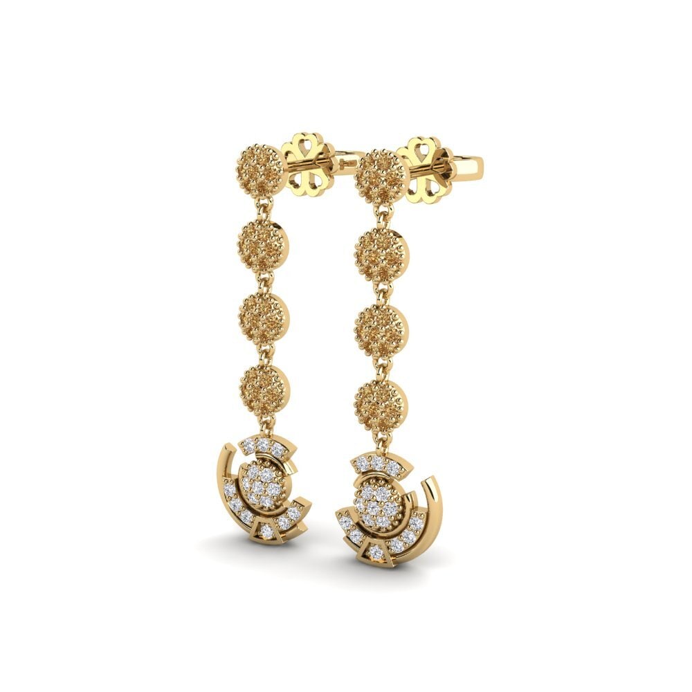 Brown Diamond Women's Earring Metav