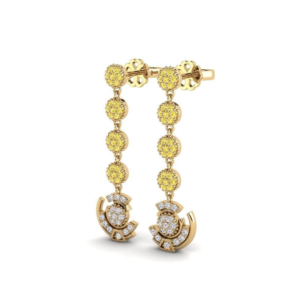 Yellow Sapphire Women's Earring Metav