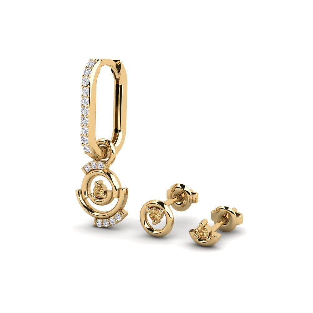 Brown Diamond Women's Earring Morcote - SET