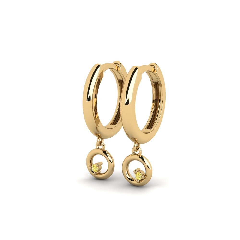 Yellow Sapphire Women's Earring Morpg