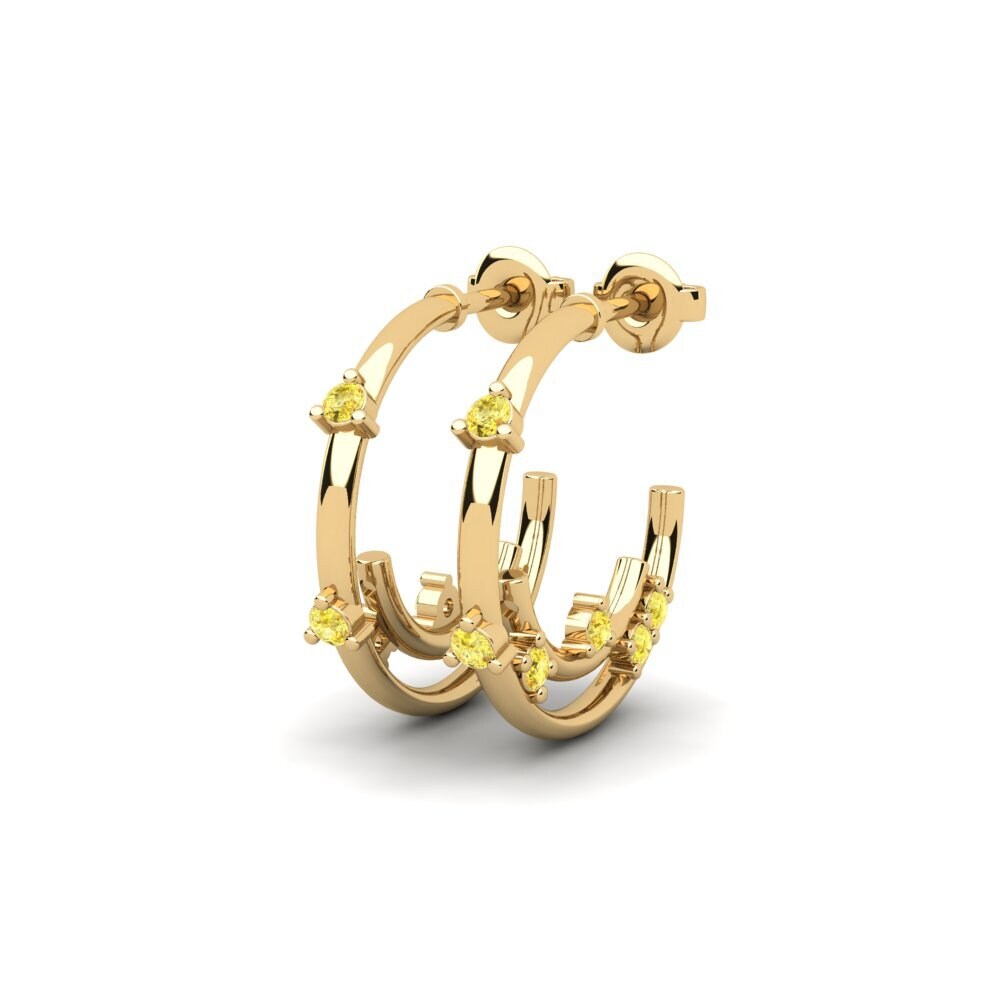 Yellow Sapphire Women's Earring Otrolx