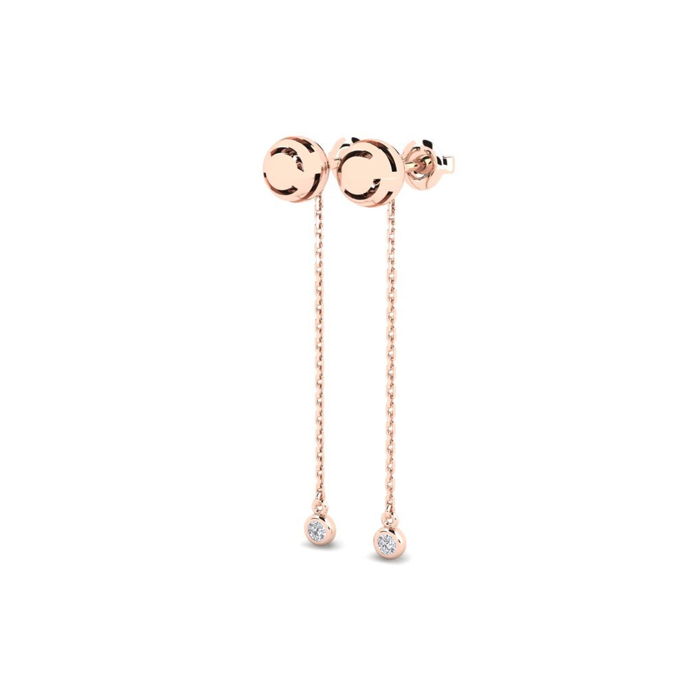 14k Rose Gold Women's Earring Pepys