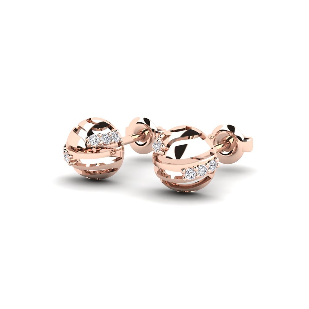 14k Rose Gold Women's Earring Sterren