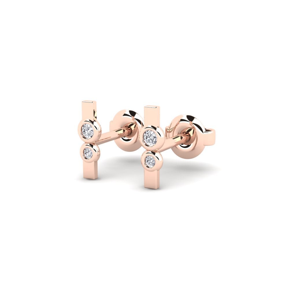 14k Rose Gold Women's Earring Thilmum