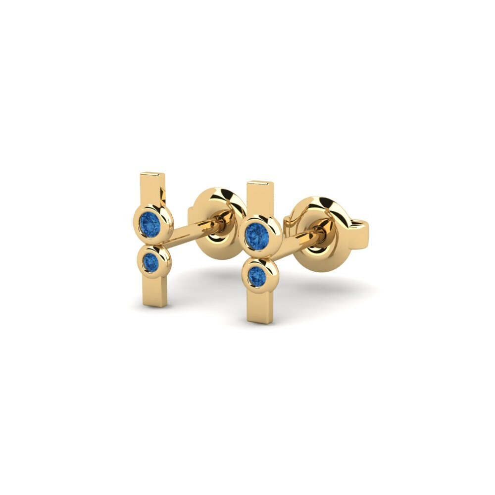 sapphire-zirconia Women's ต่างหู Thilmum