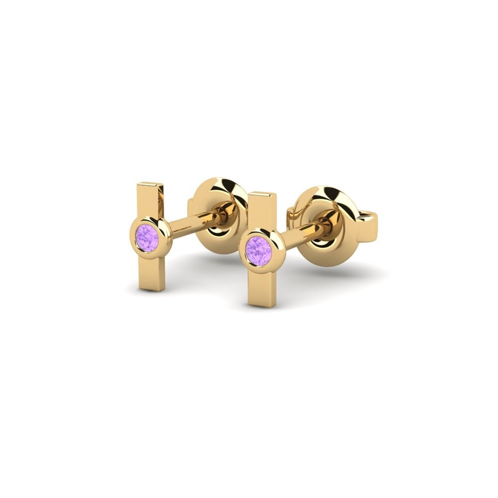 Améthyste Boucle d'oreille femme Topka