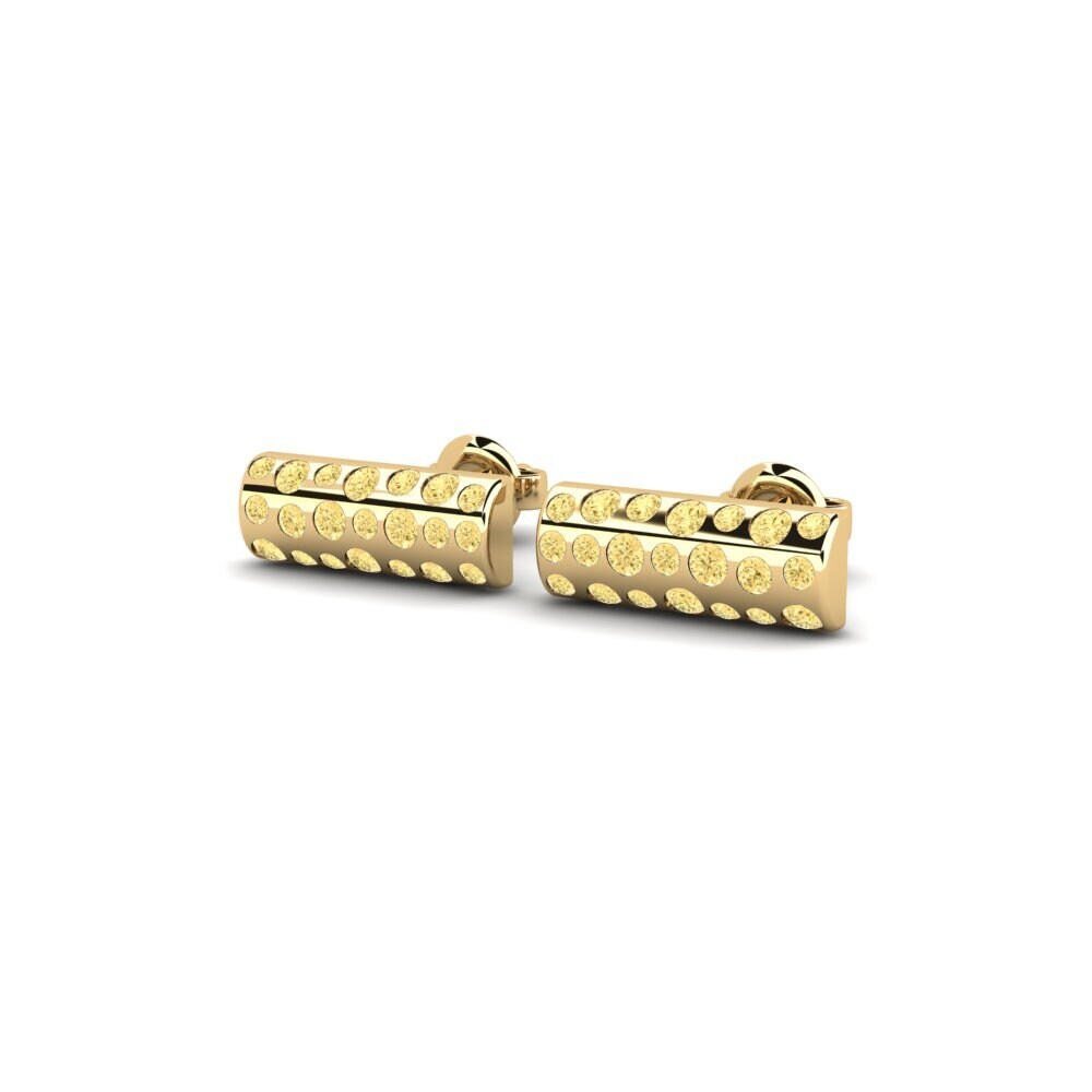 Diamante Amarillo Pendiente de mujer Bukowno