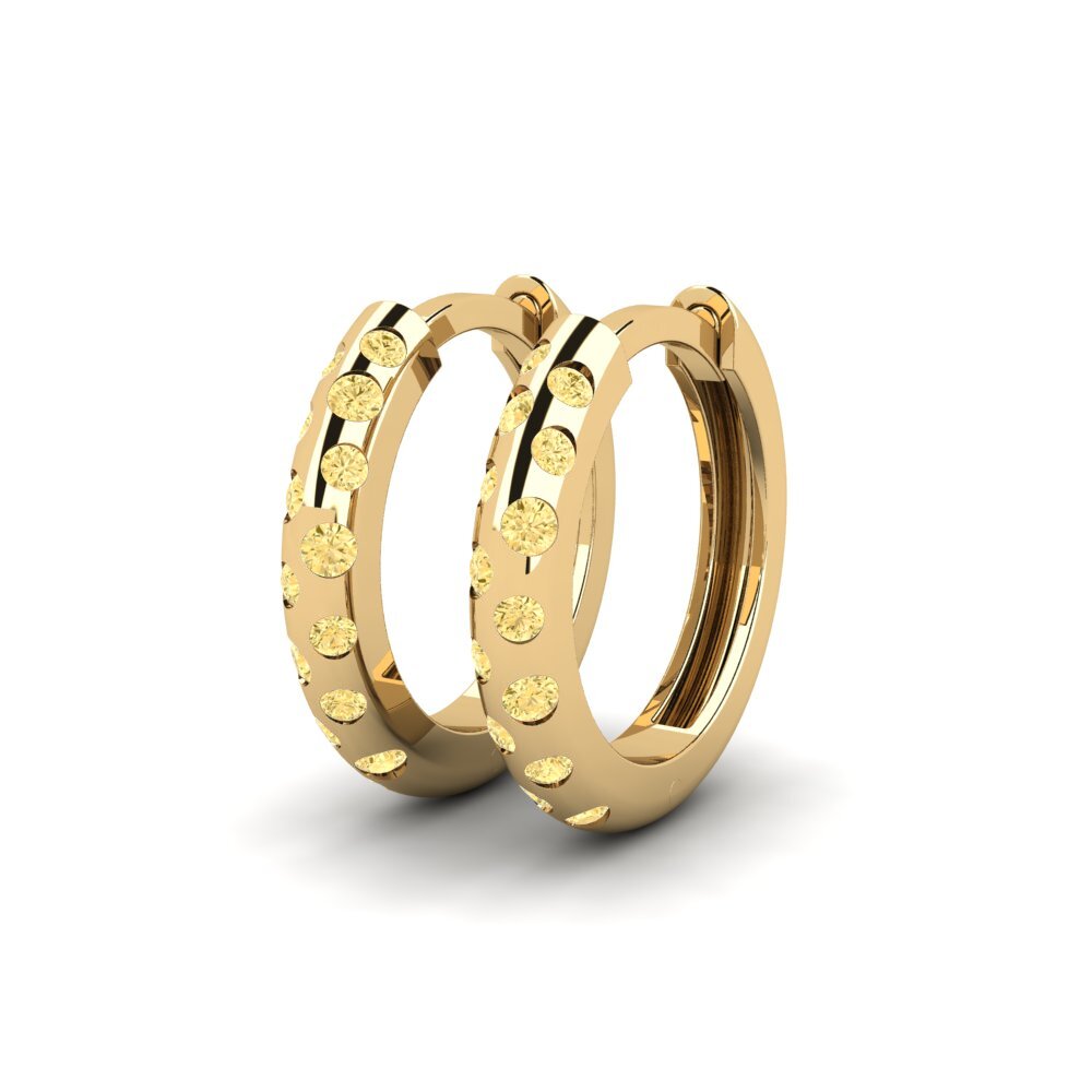 Diamante Amarillo Pendiente de mujer Debrzno
