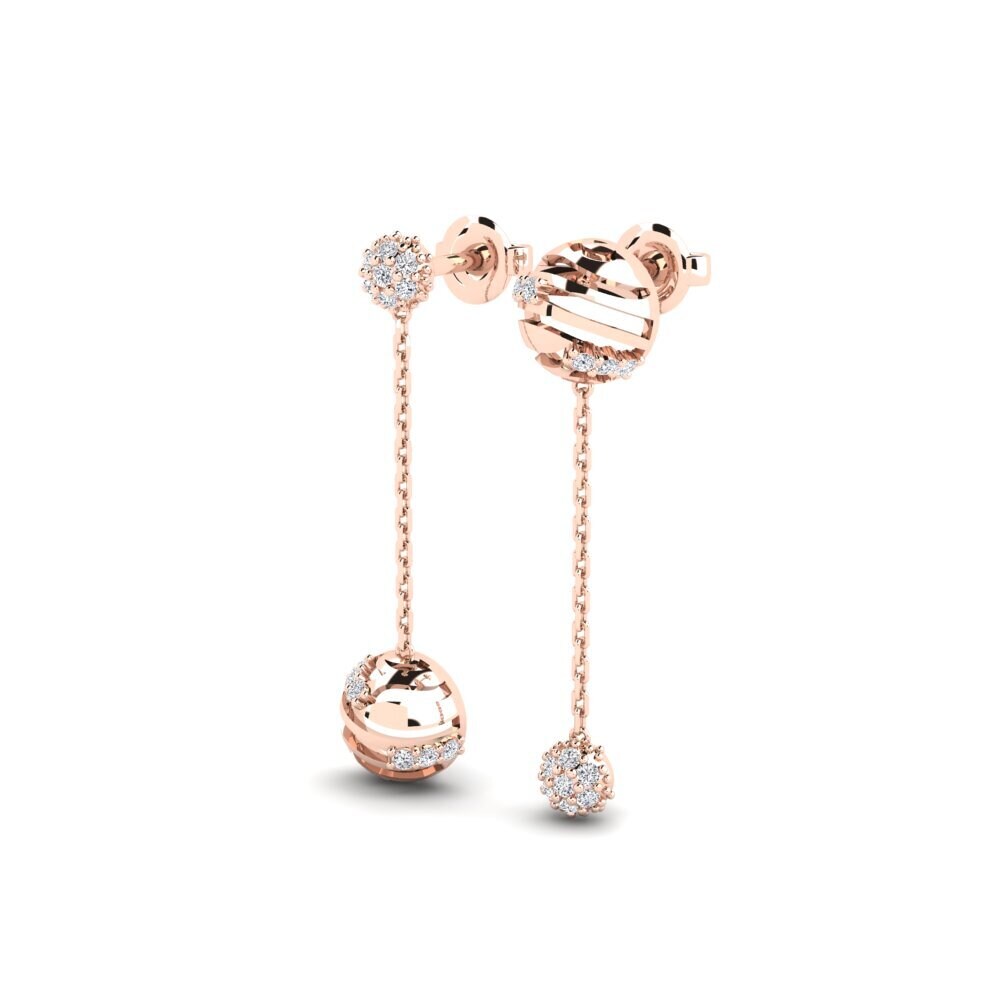 14k Rose Gold Women's Earring Erregtheit