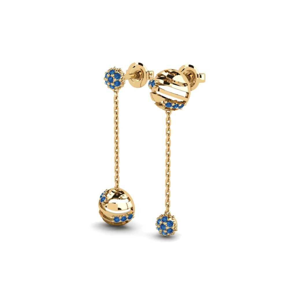 sapphire-zirconia Women's ต่างหู Erregtheit