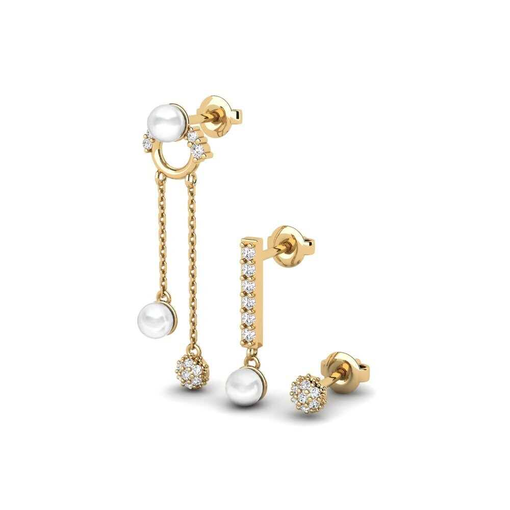 Moissanite Women's Earring Geschichte - SET