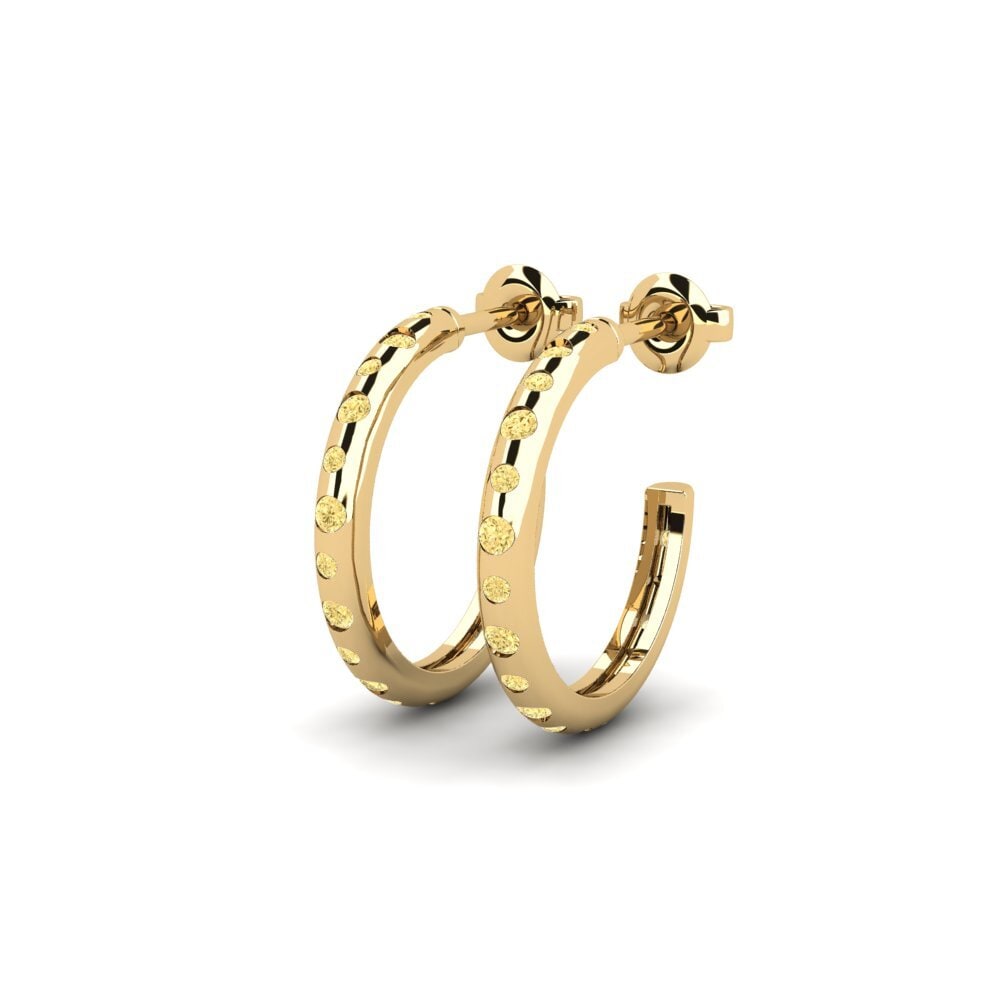 Diamante Amarillo Pendiente de mujer Jastarnia