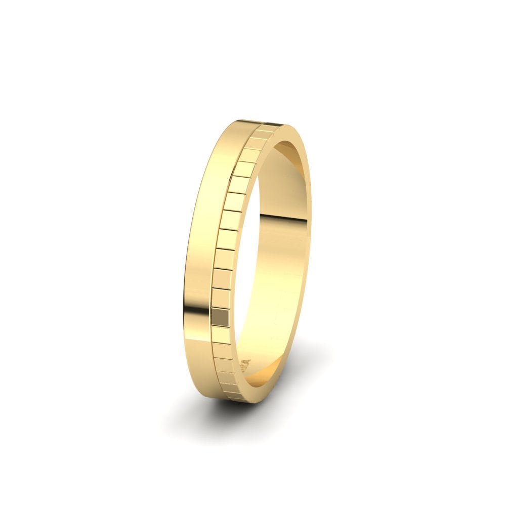 14k Oro Amarillo Anillo Boda Hombre Medway