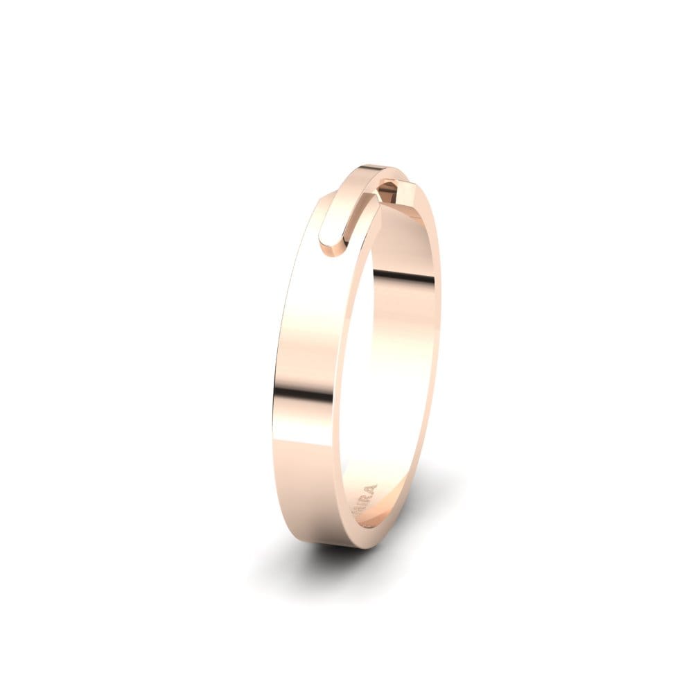Or Rose 18k Alliance pour homme Nyvessa