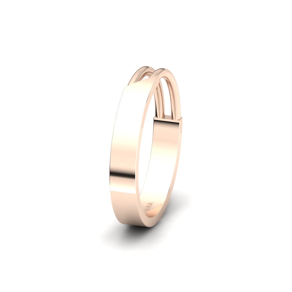 Or Rose 18k Alliance pour homme Urmera