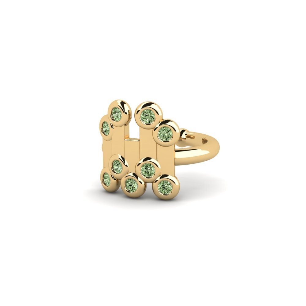 Diamante Verde Brincos Feminino Bublin