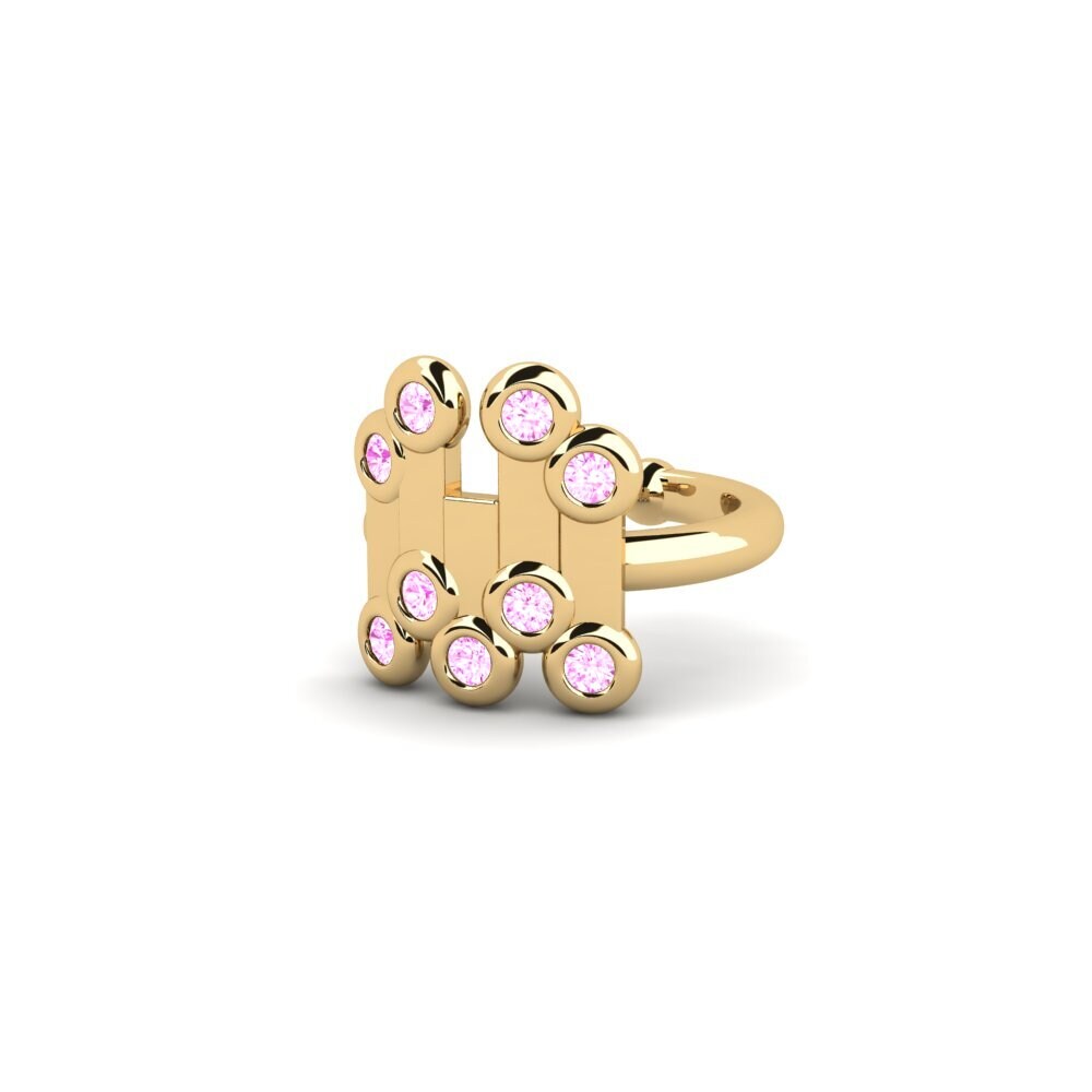 Safira Rosa Brincos Feminino Bublin