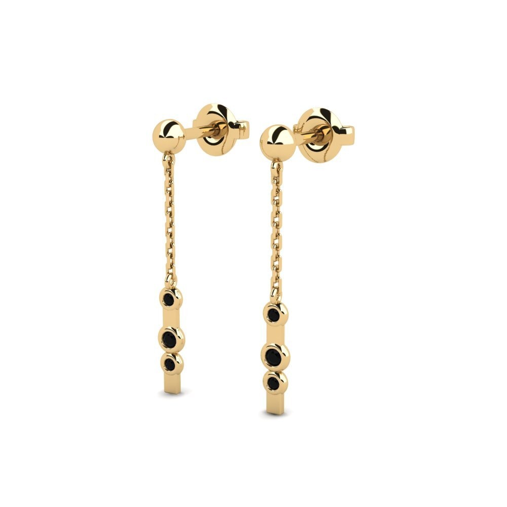 Black Sapphire Women's Earring Buln