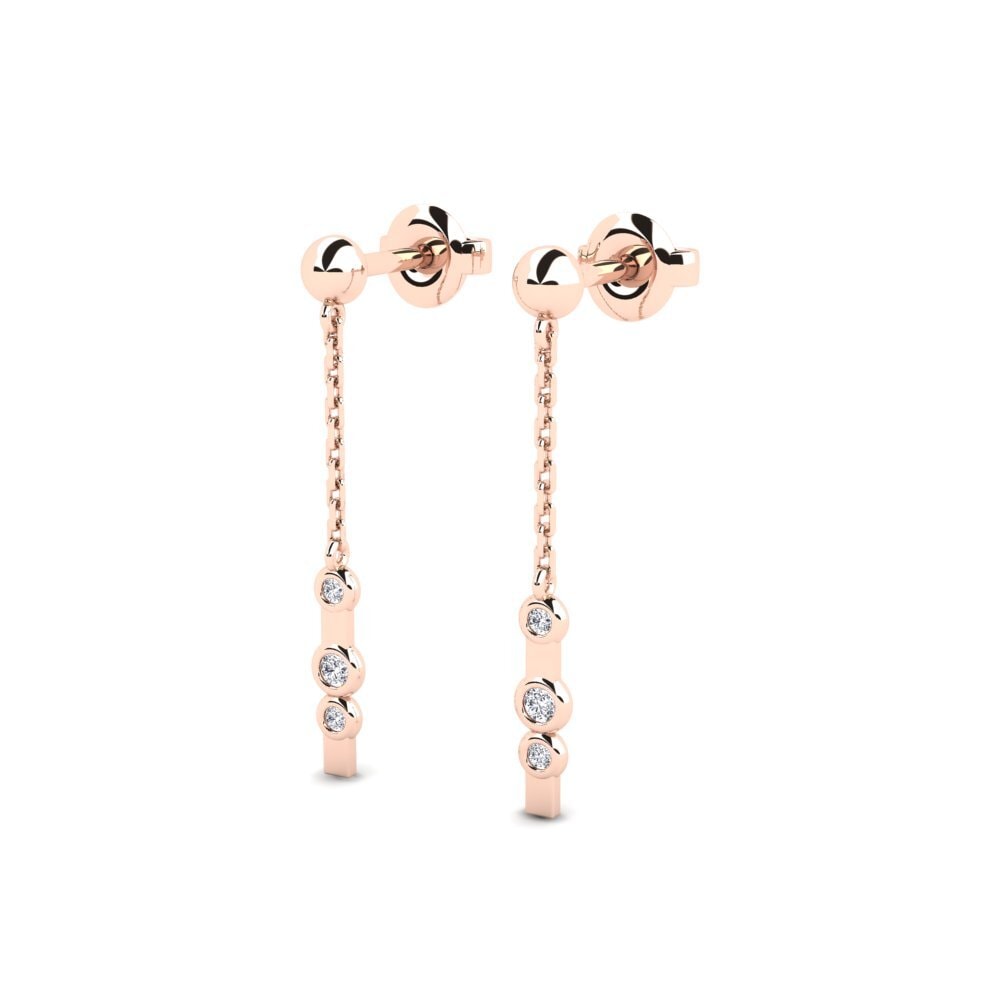 14k Rose Gold Women's Earring Buln