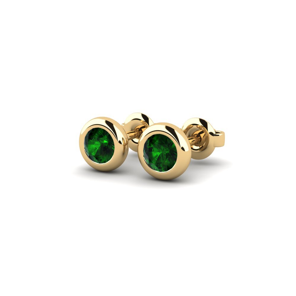 Green Tourmaline Women's Earring Burbuja