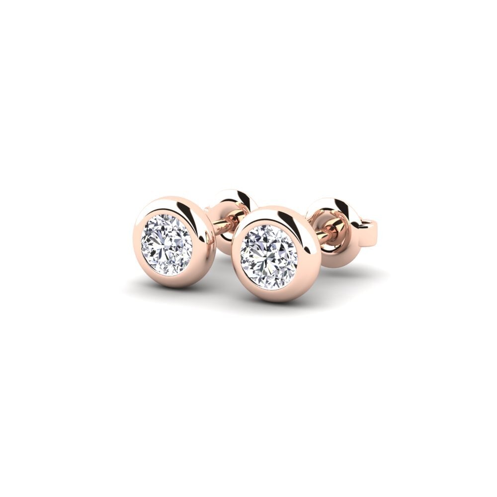 14k Rose Gold Women's Earring Burbuja