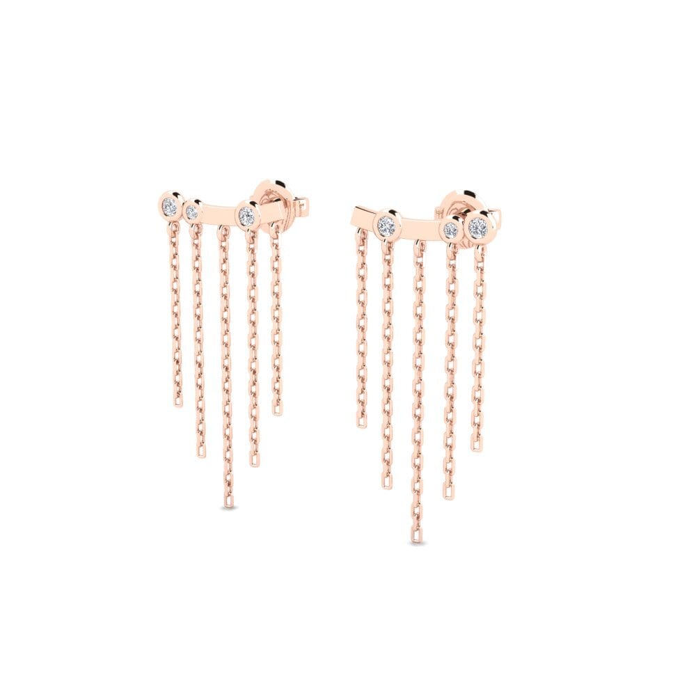14k Rose Gold Women's Earring Kubad