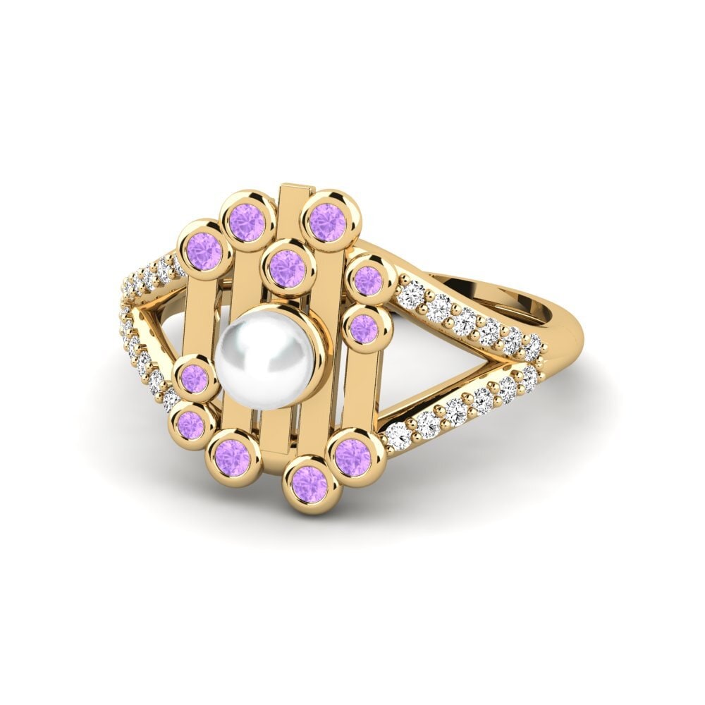 Amatista Anillo Llavor