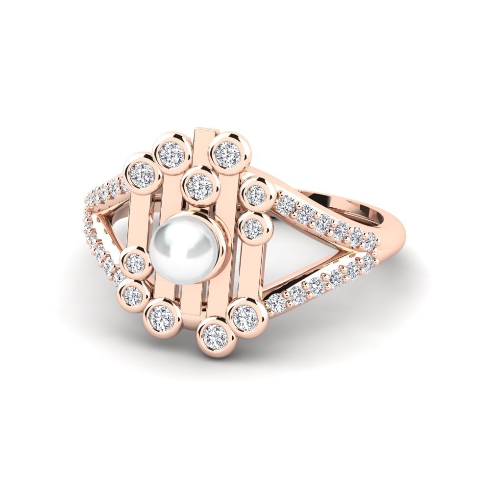 14k Oro Rosa Anillo Llavor