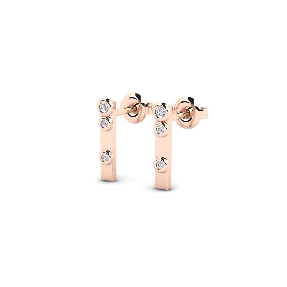 14k Rose Gold Women's Earring Lopta