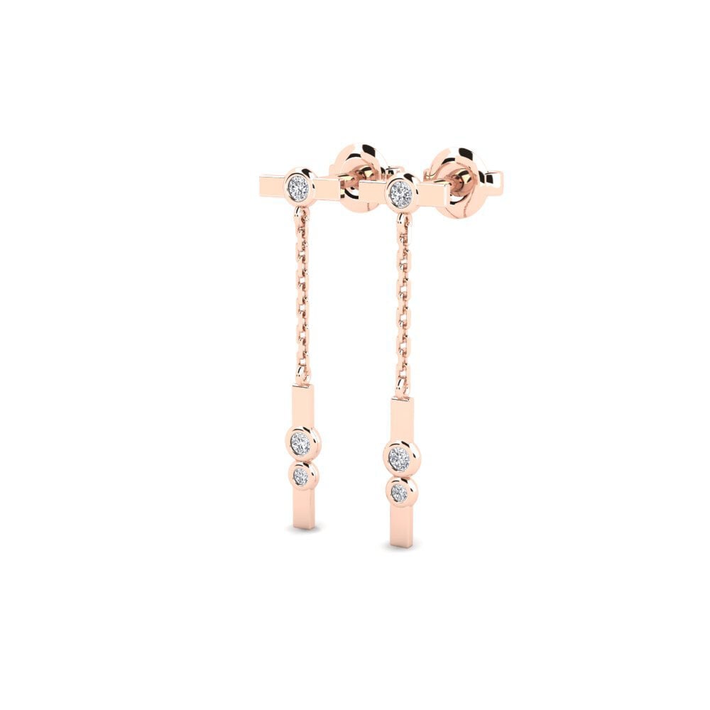 14k Rose Gold Women's Earring Mbewu